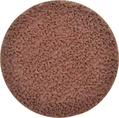 Made in USA - 2" Disc Diam, 120 Grit, Aluminum Oxide Quick Change Disc - Type R Attaching System, Coated, Brown, Fine Grade - Caliber Tooling