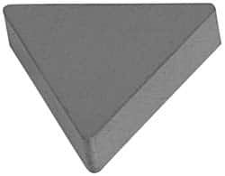 Hertel - TNG322 Grade HT10 Carbide Turning Insert - Uncoated, 60° Triangle, 3/8" Inscr Circle, 1/8" Thick, 1/32" Corner Radius - Caliber Tooling