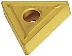 Hertel - TNMG432 R Grade HC210 Carbide Turning Insert - TiN Finish, 60° Triangle, 1/2" Inscr Circle, 3/16" Thick, 1/32" Corner Radius - Caliber Tooling