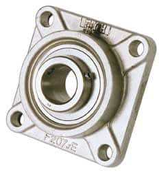 Value Collection - 1-3/8" ID, 116.6mm OAL x 1-3/4" OAH Solid 4-Bolt Flange - Exact Industrial Supply