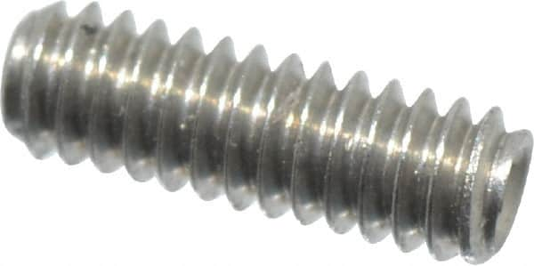 Value Collection - #0-80 UNF, 3/16" OAL, Cup Point Set Screw - Grade 18-8 Stainless Steel, 0.028" Key - Caliber Tooling