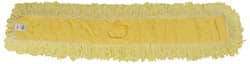 Rubbermaid - 48" Long x 5" Wide Yarn Blend Dust Mop Head - Envelope Connection, Yellow, Looped Head - Caliber Tooling