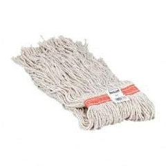 Rubbermaid - 1" Orange Head Band, X-Large Cotton Cut End Mop Head - 8 Ply, Side Loading Connection, Use for General Purpose - Caliber Tooling