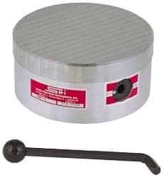 Suburban Tool - Standard Pole Round Permanent Magnetic Rotary Chuck - 9-1/4" Wide x 3" High, Ceramic - Caliber Tooling