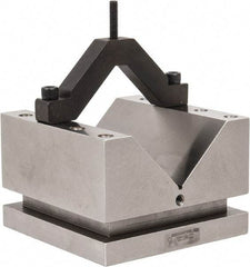 Suburban Tool - 4-3/8" Max Capacity, 90° Angle, Hardened Steel V-Block - 6" Long x 6" Wide x 4" High, Sold as Individual - Caliber Tooling