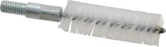 Value Collection - 3/4" Diam Helical Stainless Steel Tube Brush - Double Spiral, 0.012" Filament Diam, 2-23/64" Brush Length, 4" OAL, 5/16-18 Male Shank - Caliber Tooling