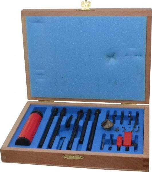 Shaviv - 21 Piece Carbide, High Speed Steel Blade Hand Deburring Tool Set - B, C, D, E, F Blade Holder, B10, B20, B30, B50, B60, B70;C40, C42;D80;E100, E200, E300, E350, E600;F20 Blades, For Flat Surface, Hole Edge, Straight Edge - Caliber Tooling