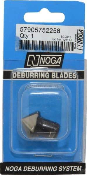 Noga - C20 Bi-Directional High Speed Steel Deburring Swivel Blade - Use on Hole Edge Surfaces - Caliber Tooling