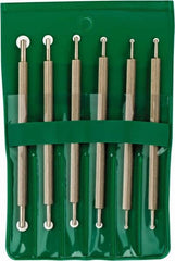 Value Collection - 6 Piece High Speed Steel Blade Hand Deburring Tool Set - For Hole Edge, Straight Edge - Caliber Tooling