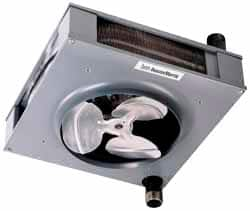 Mestek - 19-3/4" Fan Diam, 2220 CFM, Steam & Hot Water, Vertical Hydronic Suspended Heater - Caliber Tooling