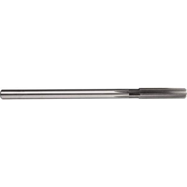 Chucking Reamer: 0.18″ Dia, 4-1/2″ OAL, 1-1/8″ Flute Length, Straight Shank, High Speed Steel 6 Flute, RH