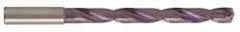 Guhring - 21/32", 140° Point, Solid Carbide Taper Length Drill Bit - TiAlN Finish, 6.7323" Flute Length, 8.7795" OAL, Series 5512 - Caliber Tooling