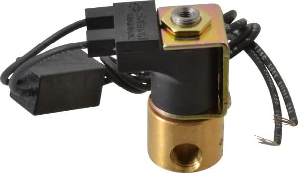 LDI Industries - 2 Port 1" Diam, 1/8-27 x 1/8-27 Thread, Central Lubrication System 3-Way Solenoid Valve - Caliber Tooling