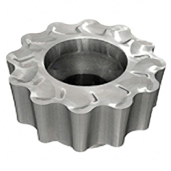 Iscar - RCMT2009 FW Grade IC908 Carbide Milling Insert - TiAlN Finish, 0.2362" Thick, 20mm Inscribed Circle - Caliber Tooling