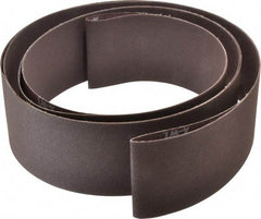 Norton - 3" Wide x 132" OAL, 120 Grit, Aluminum Oxide Abrasive Belt - Aluminum Oxide, Fine, Coated, X Weighted Cloth Backing, Series R228 - Caliber Tooling