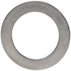 Made in USA - 0.01" Thick, 1/2" Inside x 3/4" OD, Round Shim - 7/16" Screw, Uncoated 316 Stainless Steel - Caliber Tooling