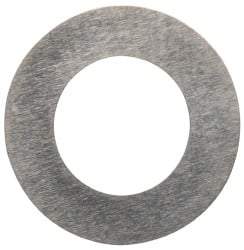 Made in USA - 0.1mm Thick, 8mm Inside x 14mm OD, Round Shim - 1/4" Screw, Uncoated 302/304 Stainless Steel - Caliber Tooling