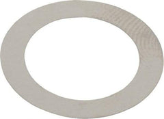 Made in USA - 0.1mm Thick, 14mm Inside x 20mm OD, Round Shim - 1/2" Screw, Uncoated 302/304 Stainless Steel - Caliber Tooling