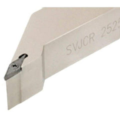 Iscar - SVJC, Right Hand Cut, 93° Lead Angle, 20mm Shank Height x 20mm Shank Width, Neutral Rake Indexable Turning Toolholder - 125mm OAL, VC..1604.. Insert Compatibility, Series Isoturn - Caliber Tooling