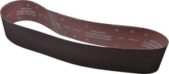 Norton - 4" Wide x 54" OAL, 80 Grit, Aluminum Oxide Abrasive Belt - Aluminum Oxide, Medium, Coated, X Weighted Cloth Backing, Series R228 - Caliber Tooling