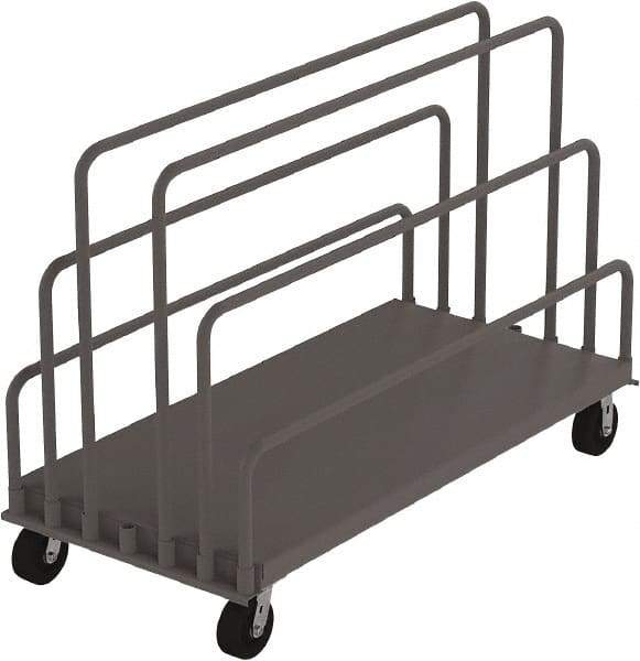 Jamco - 2,000 Lb Capacity Adjustable Sheet & Panel Truck - Steel Deck, 36" OAW, 9" Platform Height - Caliber Tooling