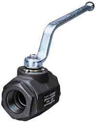 HYDAC - 2" Pipe, Carbon Steel Standard Ball Valve - 1 Piece, FNPT x FNPT Ends, Lever Handle, 5,000 WOG - Caliber Tooling