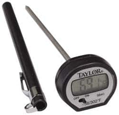 Taylor - -40 to 302°F Pocket Digital Thermometer - LCD Display, 1.5 Volts - Caliber Tooling