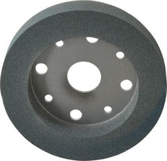 Norton - 6" Diam, 4" Hole Size, 1" Overall Thickness, 100 Grit, Type 2 Tool & Cutter Grinding Wheel - Fine Grade, Silicon Carbide, I Hardness, Vitrified Bond, 3,600 RPM - Caliber Tooling