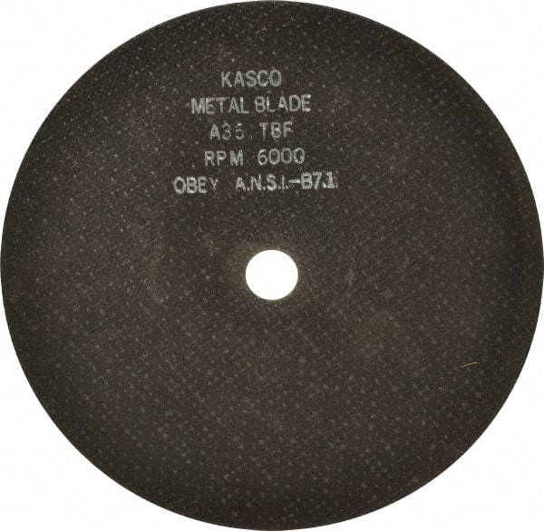 Made in USA - 9" 36 Grit Aluminum Oxide Cutoff Wheel - 1/8" Thick, 7/8" Arbor, 6,000 Max RPM, Use with Angle Grinders - Caliber Tooling