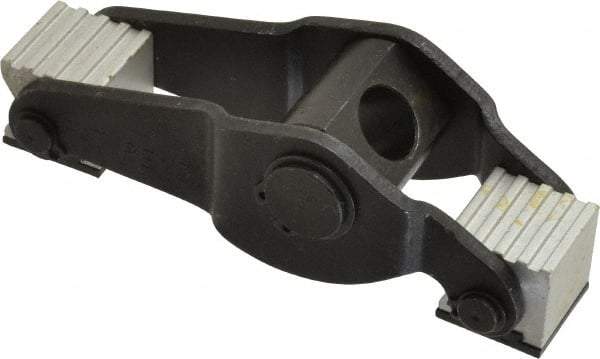 Gibraltar - 1/2" Stud, 2.13" Max Clamping Height, Steel, Adjustable & Self-Positioning Strap Clamp - 4.55" Long, 1-1/2" Wide, 1-1/2" High, 2.36" Heel to Stud Center - Caliber Tooling