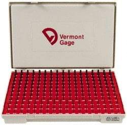 Vermont Gage - 190 Piece, 0.0615-0.2505 Inch Diameter Plug and Pin Gage Set - Minus 0.0002 Inch Tolerance, Class ZZ - Caliber Tooling