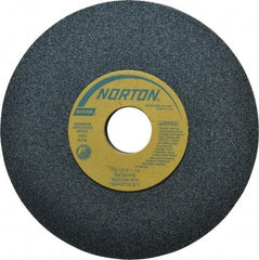 Norton - 7" Diam x 1-1/4" Hole x 1/2" Thick, I Hardness, 60 Grit Surface Grinding Wheel - Silicon Carbide, Type 1, Medium Grade, 3,600 Max RPM, Vitrified Bond, No Recess - Caliber Tooling