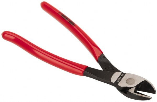 Diagonal Cutting Plier: 2.5 3 & 4.2 mm Cutting Capacity 1″ Jaw Length, Oval Head, Plastic Handle