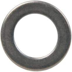 Made in USA - 1mm Thick, 10mm Inside x 16mm OD, Round Shim - 5/16" Screw, Uncoated 302/304 Stainless Steel - Caliber Tooling