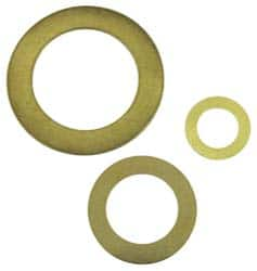 Made in USA - 1/16" Thick, 3/4" Inside x 1-1/8" OD, Round Shim - 5/8" Screw, Uncoated 360 HH Brass - Caliber Tooling