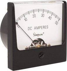 Simpson Electric - Analog, DC Ammeter, Panel Meter - 60 Hz, 0.001 Ohms at 60 Hz - Caliber Tooling