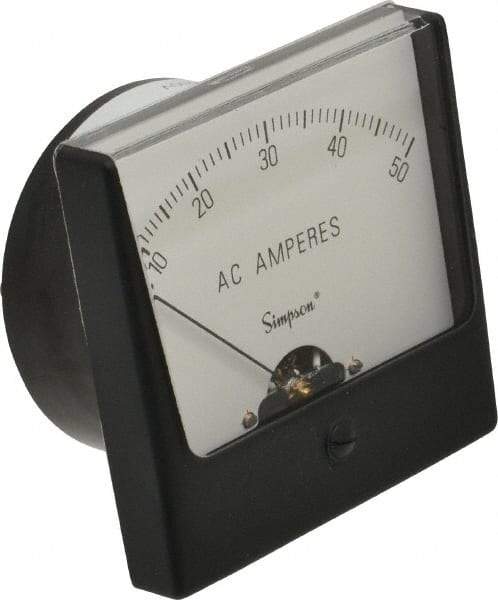 Simpson Electric - Analog, AC Ammeter, Panel Meter - 60 Hz, 0.001 Ohms at 60 Hz - Caliber Tooling