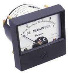 Simpson Electric - Analog, DC Voltmeter, Panel Meter - 60 Hz, 1000 Ohms at 60 Hz, 15 VDC - Caliber Tooling