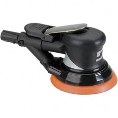 Dynabrade - 12,000 OPM, 18 CFM Air Consumption, Palm Air Orbital Sander - Round Pad, 1/4 NPT Inlet - Caliber Tooling