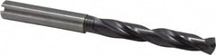 Guhring - 19/64" 140° Solid Carbide Jobber Drill - FIREX Finish, Right Hand Cut, Spiral Flute, Straight Shank, 91mm OAL, SU Point - Caliber Tooling