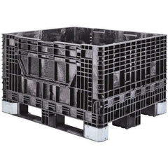 Akro-Mils - 47-5/8" Long x 39-3/4" Wide x 33-7/8" High Polyethylene Collapsible Bulk Box Container with 2 Gates - 2,500 Lb. Load Capacity - Caliber Tooling