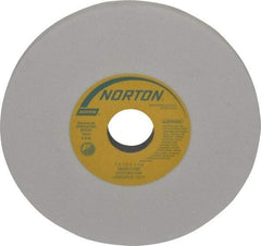 Norton - 7" Diam x 1-1/4" Hole x 1/2" Thick, I Hardness, 80 Grit Surface Grinding Wheel - Aluminum Oxide, Type 1, Medium Grade, 3,600 Max RPM, Vitrified Bond, No Recess - Caliber Tooling