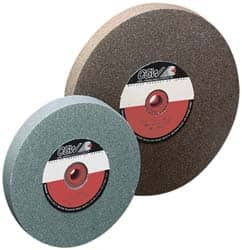 Camel Grinding Wheels - 100 Grit Silicon Carbide Bench & Pedestal Grinding Wheel - 10" Diam x 1-1/4" Hole x 1" Thick, 2483 Max RPM, I Hardness, Fine Grade , Vitrified Bond - Caliber Tooling