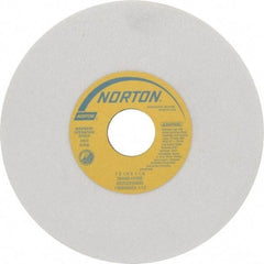 Norton - 7" Diam x 1-1/4" Hole x 1/4" Thick, H Hardness, 60 Grit Surface Grinding Wheel - Aluminum Oxide, Type 1, Medium Grade, 3,600 Max RPM, Vitrified Bond, No Recess - Caliber Tooling