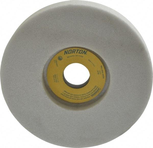 Norton - 7" Diam x 1-1/4" Hole x 1" Thick, H Hardness, 46 Grit Surface Grinding Wheel - Aluminum Oxide, Type 5, Coarse Grade, 3,600 Max RPM, Vitrified Bond, One-Side Recess - Caliber Tooling