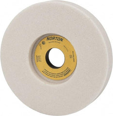 Norton - 7" Diam x 1-1/4" Hole x 1" Thick, I Hardness, 46 Grit Surface Grinding Wheel - Aluminum Oxide, Type 5, Coarse Grade, 3,600 Max RPM, Vitrified Bond, One-Side Recess - Caliber Tooling