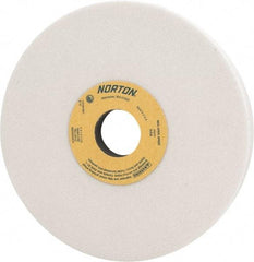 Norton - 7" Diam x 1-1/4" Hole x 1" Thick, I Hardness, 60 Grit Surface Grinding Wheel - Aluminum Oxide, Type 5, Medium Grade, 3,600 Max RPM, Vitrified Bond, One-Side Recess - Caliber Tooling