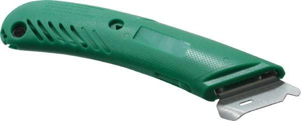 PHC - Retractable Utility Knife - 1-5/8" Blade, Green Plastic Handle, 1 Blade Included - Caliber Tooling