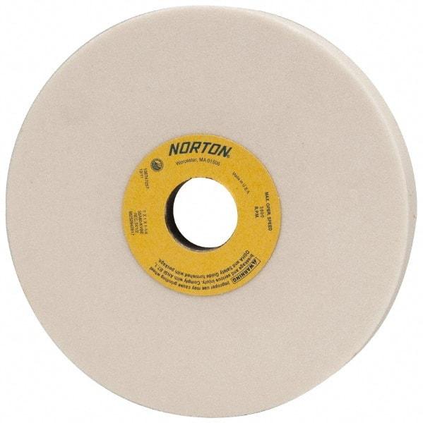 Norton - 7" Diam x 1-1/4" Hole x 1" Thick, K Hardness, 60 Grit Surface Grinding Wheel - Aluminum Oxide, Type 5, Medium Grade, 3,600 Max RPM, Vitrified Bond, One-Side Recess - Caliber Tooling