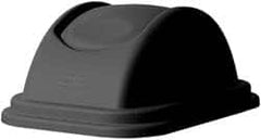 Rubbermaid - Dome Lid for Use with Rectangular Trash Cans - Black, Polypropylene, For Untouchable Trash Cans - Caliber Tooling